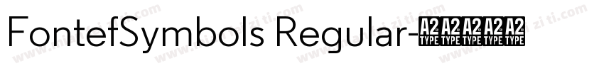 FontefSymbols Regular字体转换